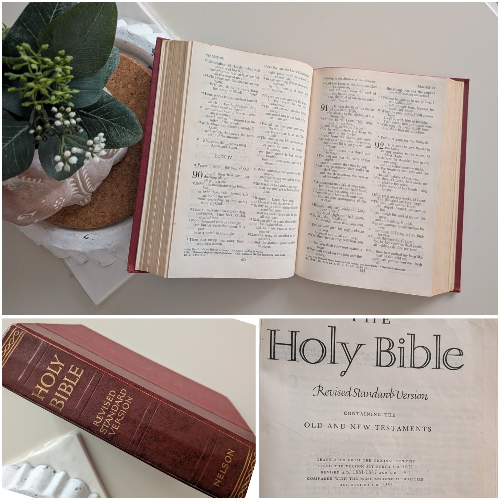 vintage 1952 Holy Bible Revised Standard Version (RSV) Thomas Nelson & Sons vintage 1952 Holy Bible Revised Standard Version (RSV) Thomas Nelson & Sons