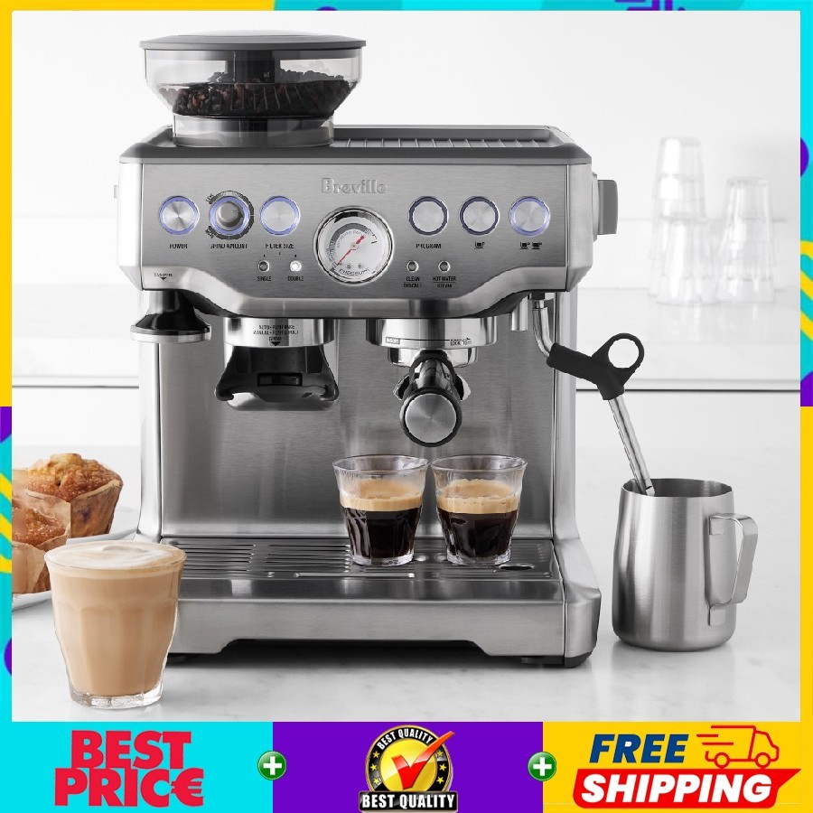Breville Barista Express BES870XL Espresso Machine Silver Color +100% Auth Breville Barista Express BES870XL Espresso Machine Silver Color +100% Auth