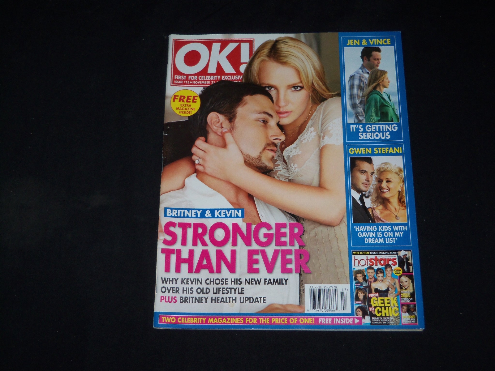 2005 NOVEMBER 21 OK MAGAZINE - BRITNEY SPEARS AND KEVIN FEDERLINE - B 312