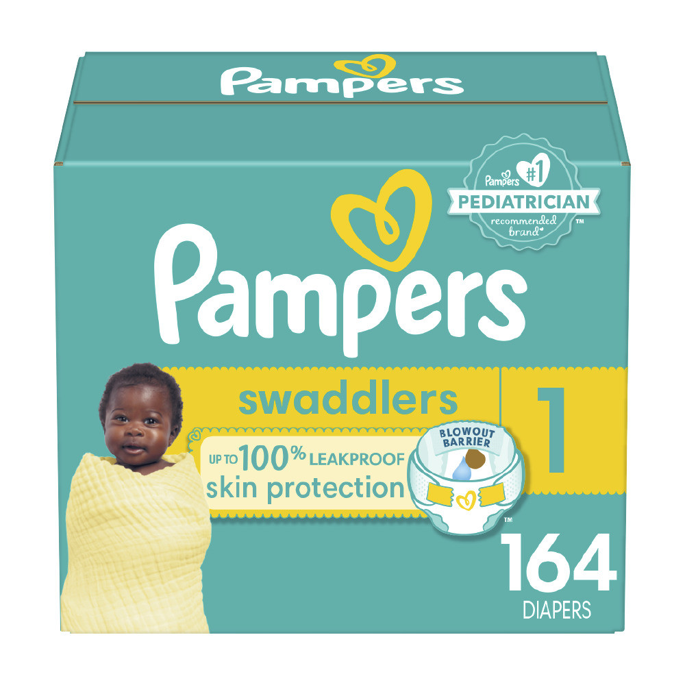 Pampers Swaddlers Diapers Size 1 - 164ct