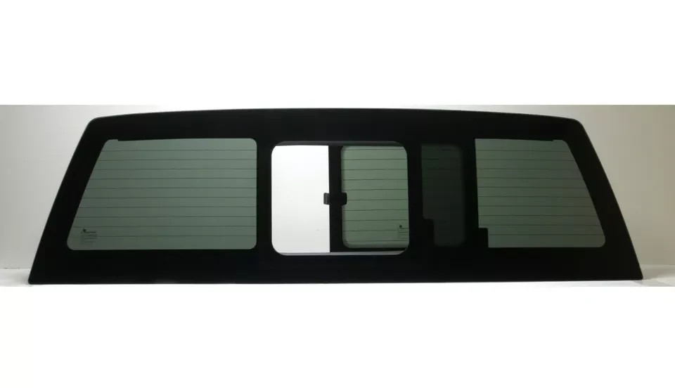 Fits 2015-2026 Ford F150 Manual Sliding Glass Window Dark Tinted / Heated