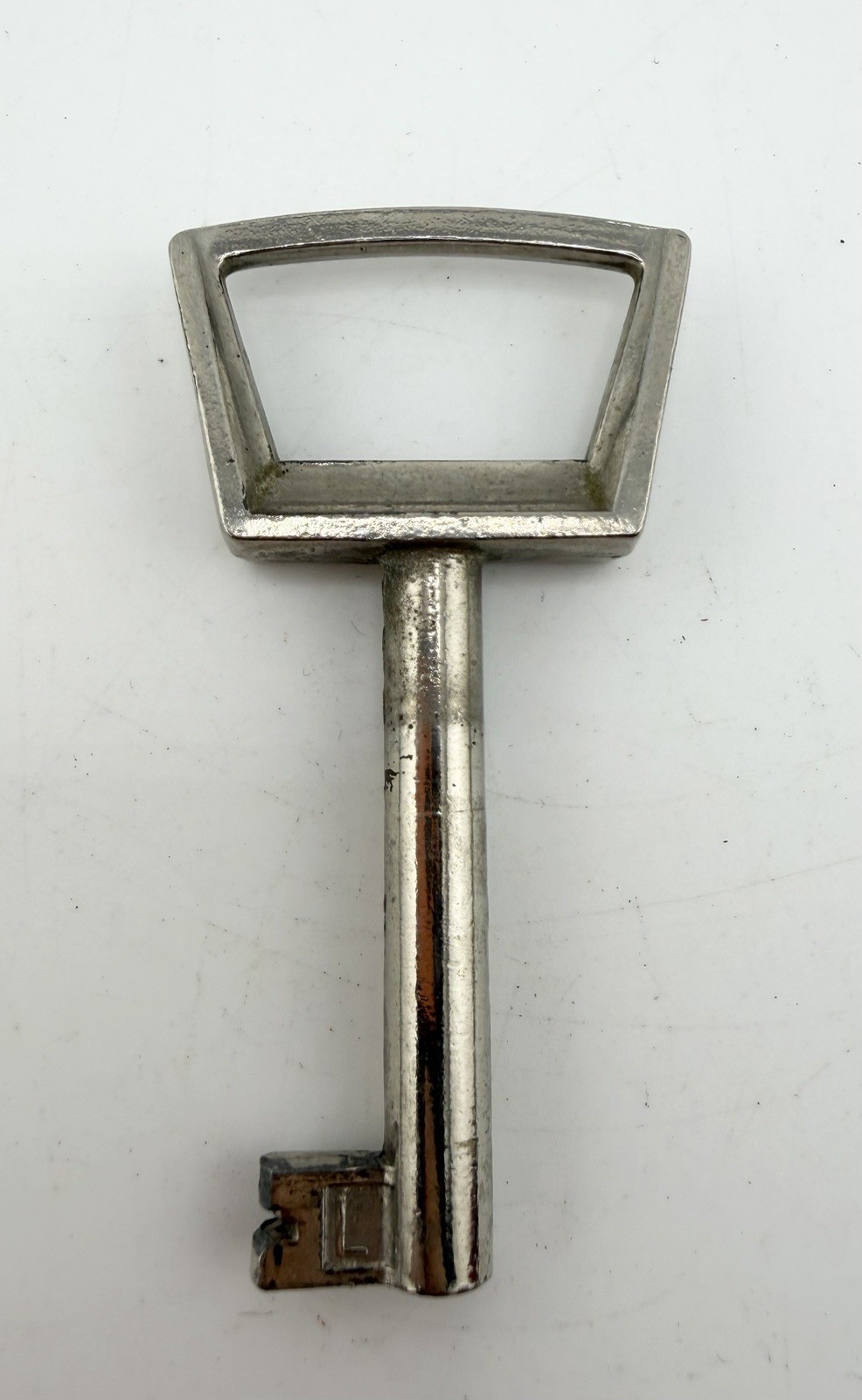 Antique Fancy Ornate Barrel Metal Steel Skeleton Key 2.25” Antique Fancy Ornate Barrel Metal Steel Skeleton Key 2.25”