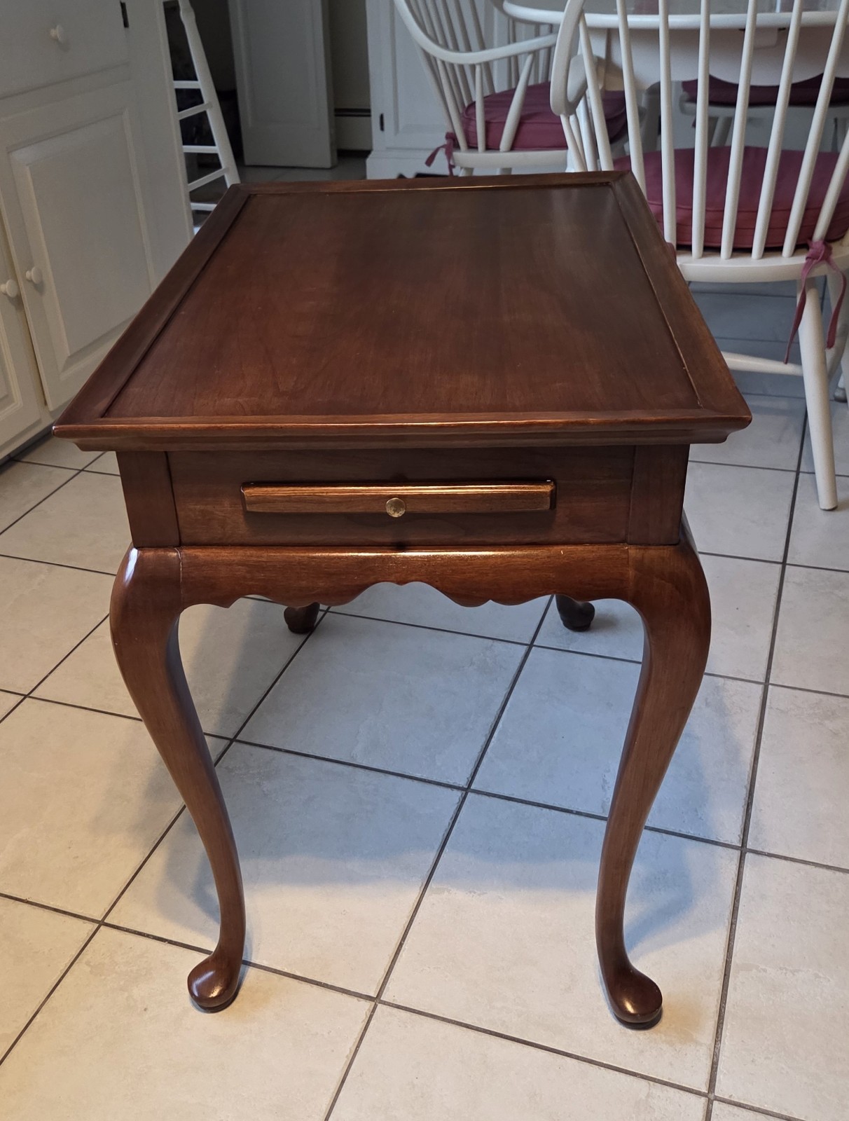 Vintage Harden Queen Anne Cherry Tea Table