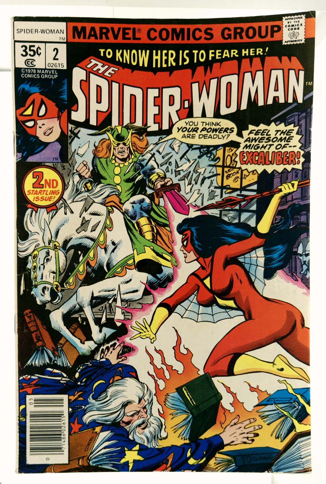 Spider-Woman #2 1978 Marvel Comics VG/FN Comic Book 1st App Morgan Le Fay