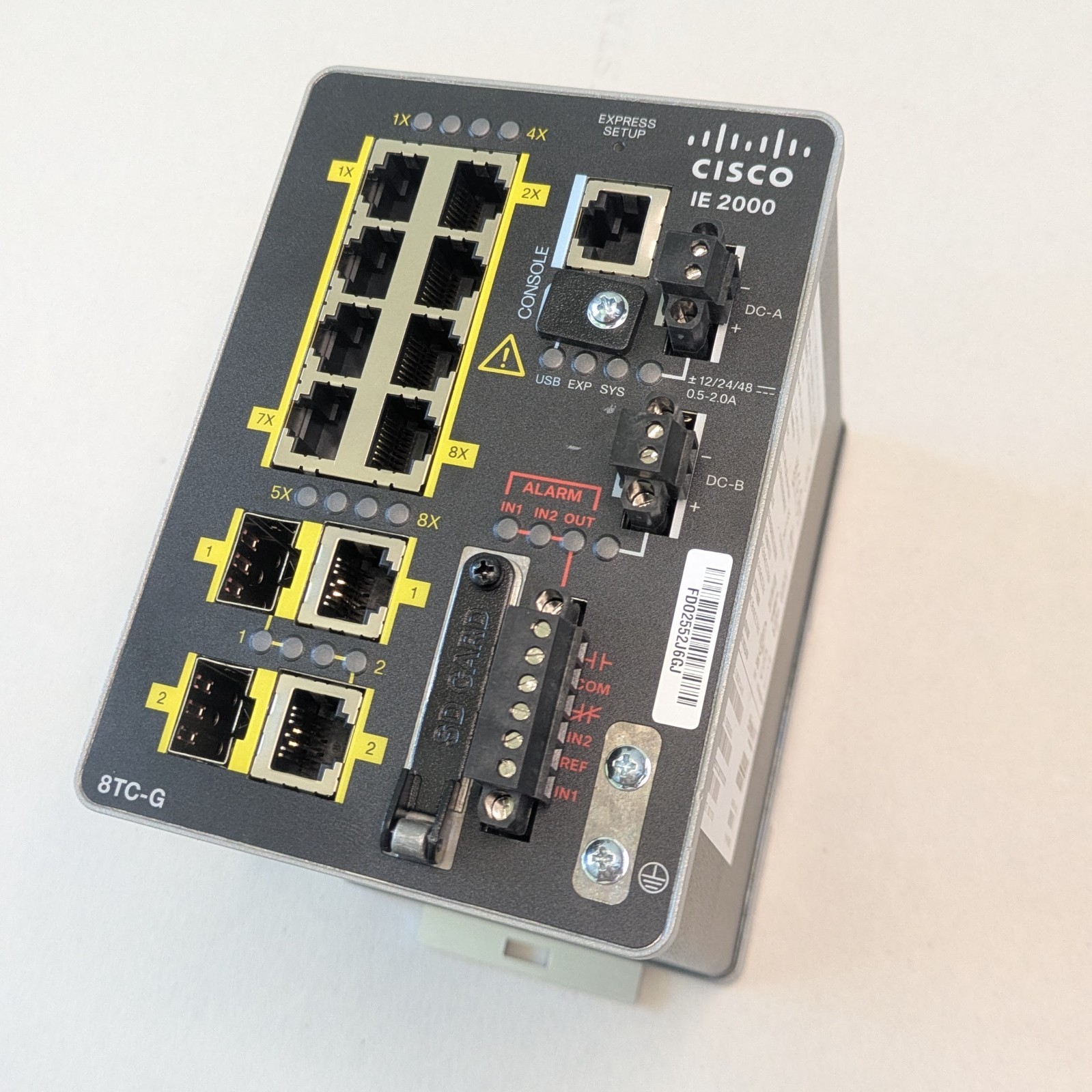 Cisco IE-2000-8TC-G-L 8 Port Rail Mountable Network Switch