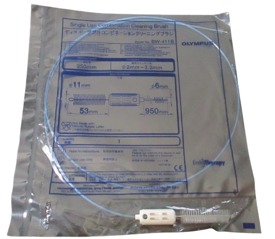 Olympus BW-411B Single Use EndoTherapy Combination Cleaning Brush 950mm 2-3.2mm Olympus BW-411B Single Use EndoTherapy Combination Cleaning Brush 950mm 2-3.2mm