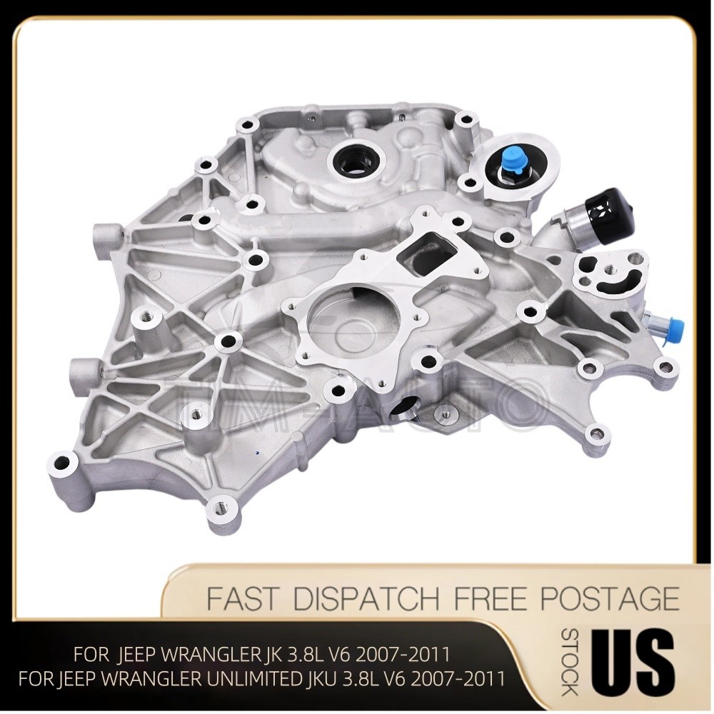 For 2007-2011 Jeep Wrangler JK JKU JKUR 3.8L V6 Timing Cover Oil Pump 68003438AC