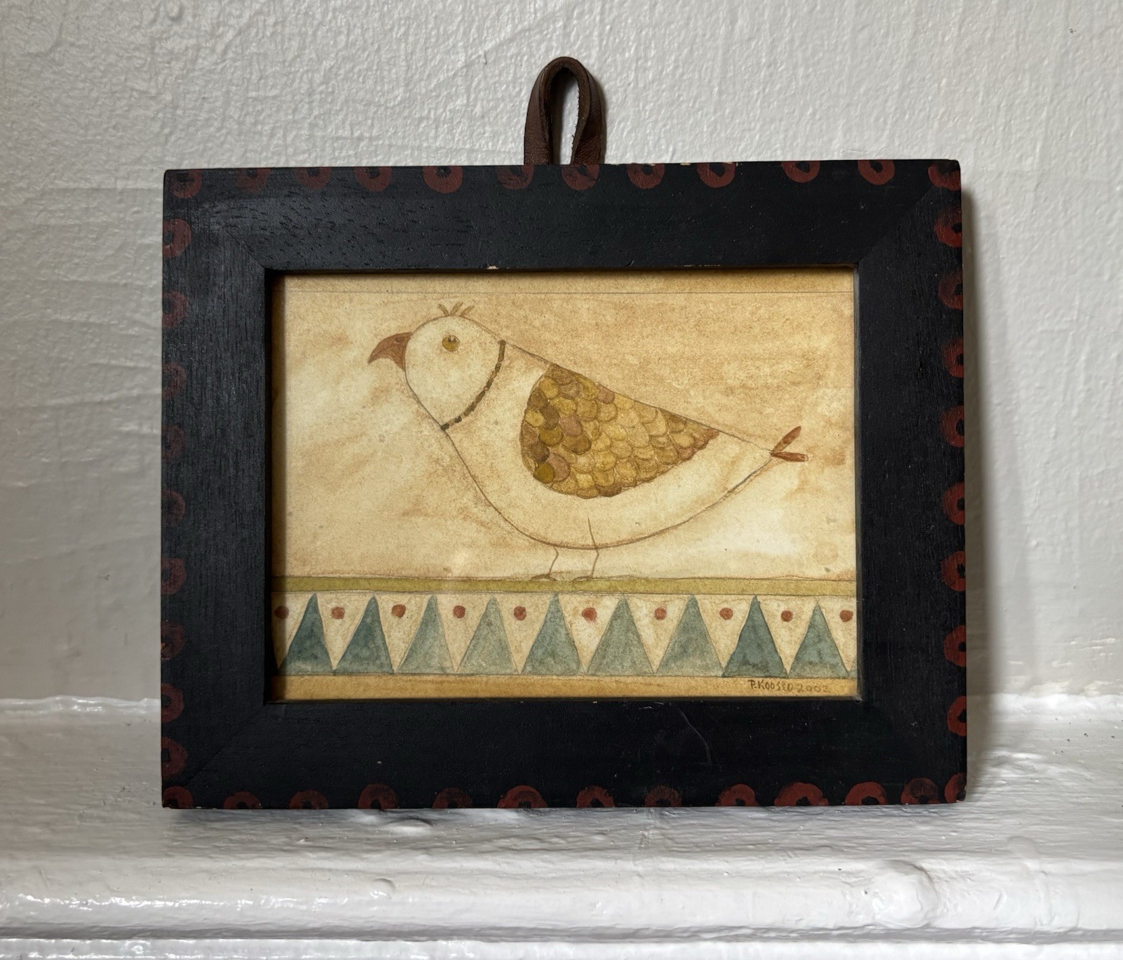 Paige Koosed “Small Bird” 2002 Original Watercolor Painting Signed & Framed Art Paige Koosed “Small Bird” 2002 Original Watercolor Painting Signed & Framed Art