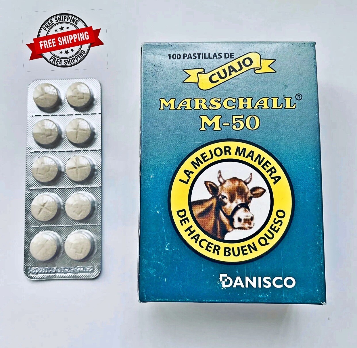 Cuajo Marschall Coagulante 10 pastillas original de calidad para hacer queso