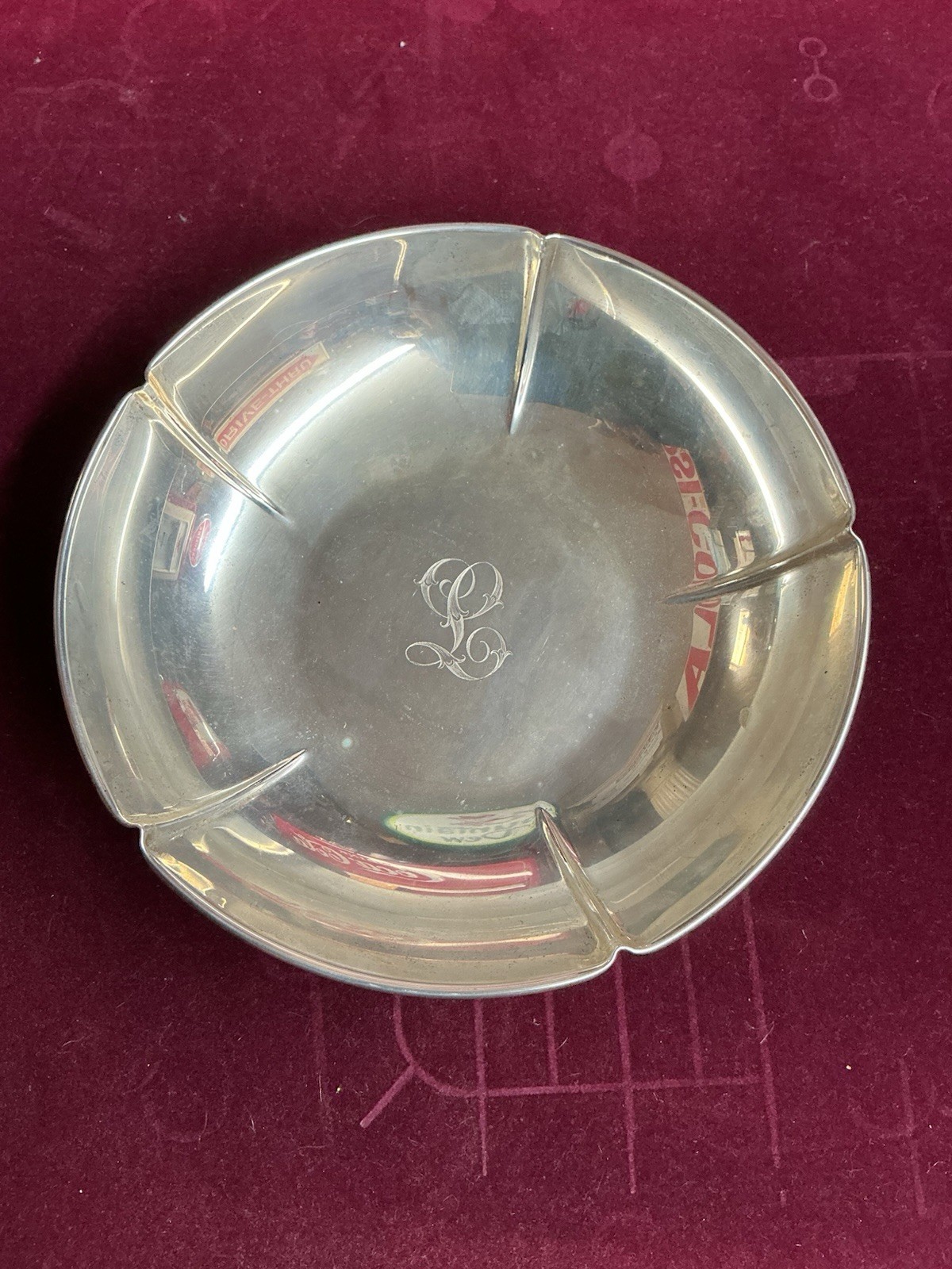 Vintage Randahl Sterling Silver Ribbed Bowl. #243 8 Inches Round 260 Grams.