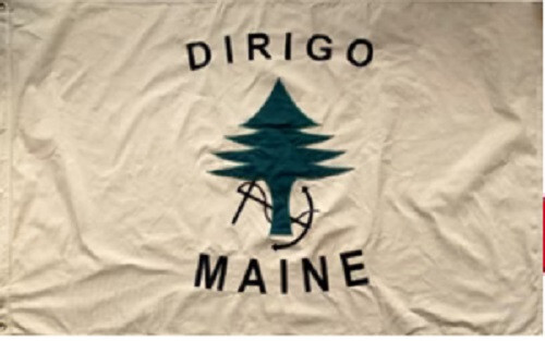 3x5 Embroidered Sewn DIRIGO MAINE HISTORIC Cotton Flag 3\'x5\' Banner 3x5 Embroidered Sewn DIRIGO MAINE HISTORIC Cotton Flag 3\'x5\' Banner