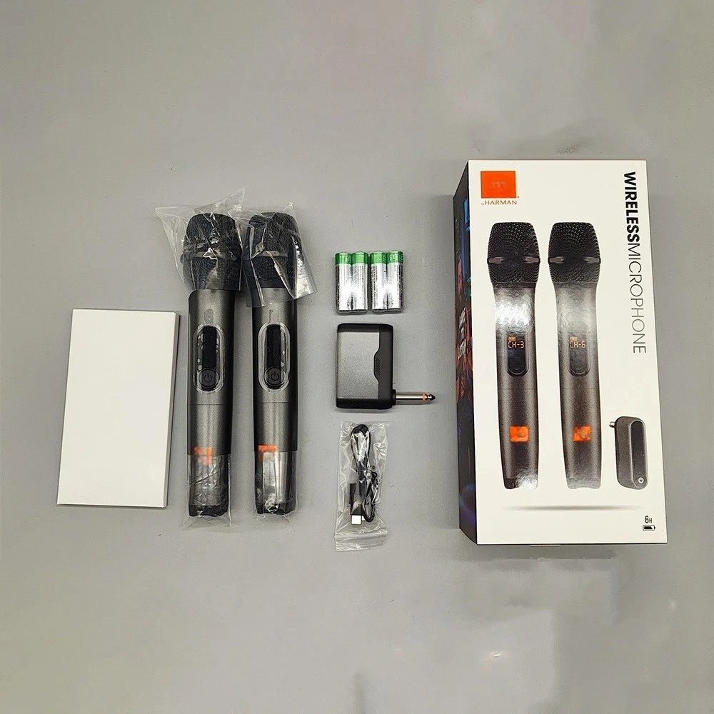 JBL JBLWIRELESSMICAM 2 Wireless Dynamic Microphones With Dual-Channel Receiver