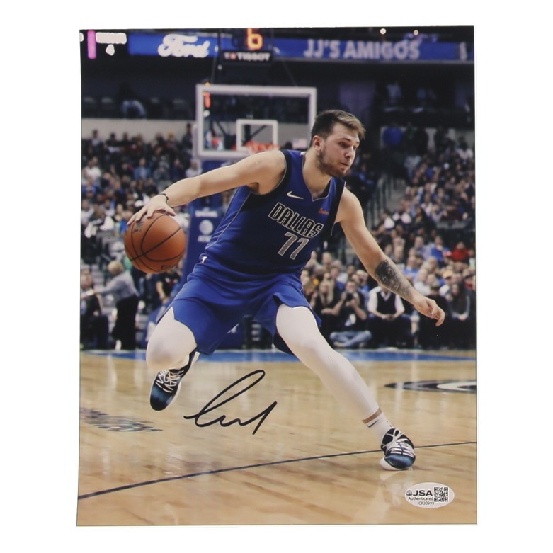 ROOKIE Luka Doncic signed 8X10 photo Dallas Mavericks JSA COA Autograped LAKERS