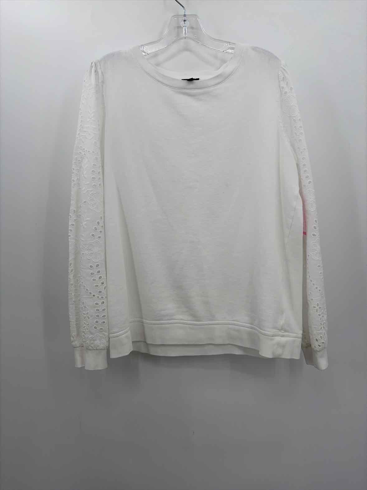 Pre-Owned Talbots White Size Medium Sweatshirt Pre-Owned Talbots White Size Medium Sweatshirt