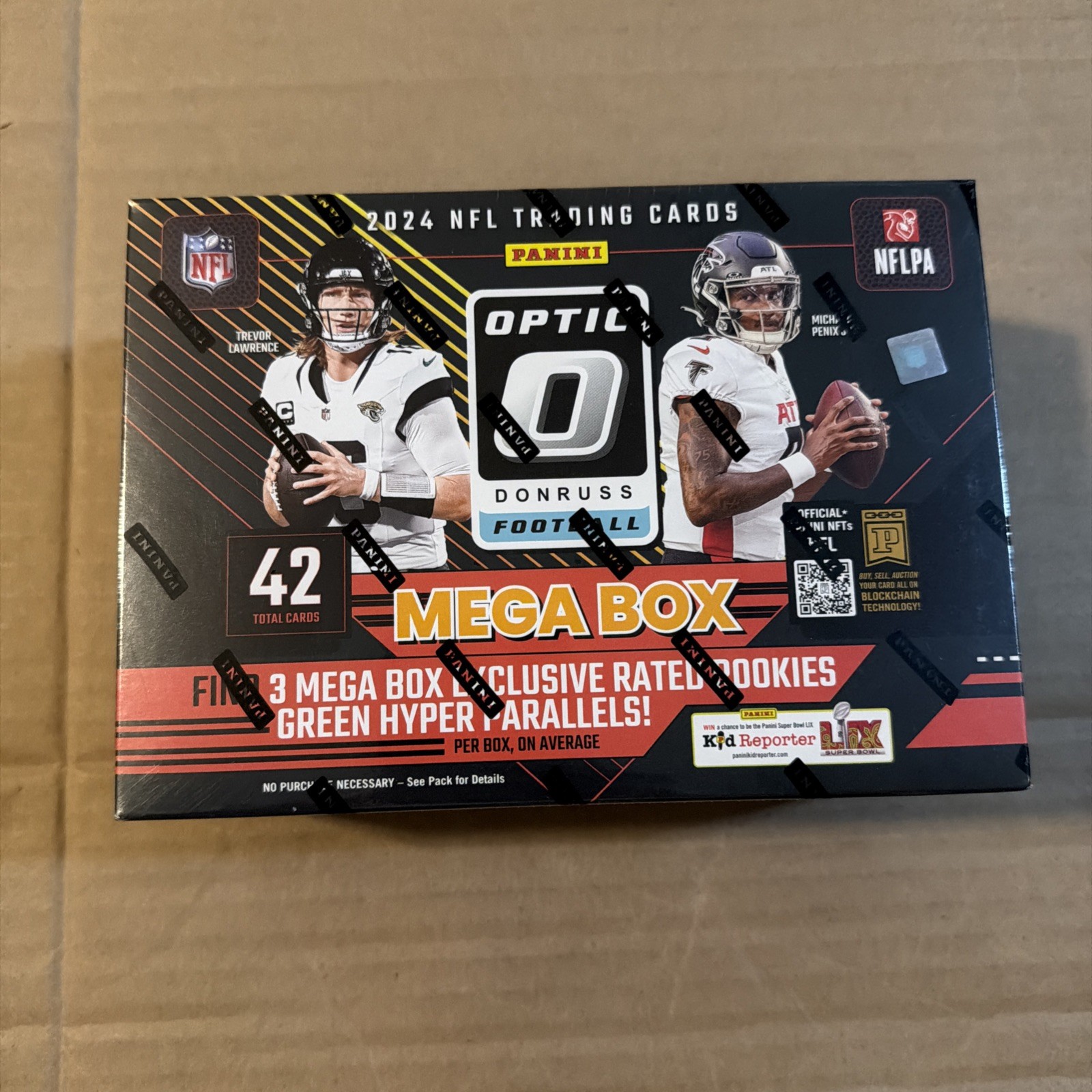 2024 Panini NFL Optic Donruss Football Trading Card Mega Box - Green Hyper 2024 Panini NFL Optic Donruss Football Trading Card Mega Box - Green Hyper