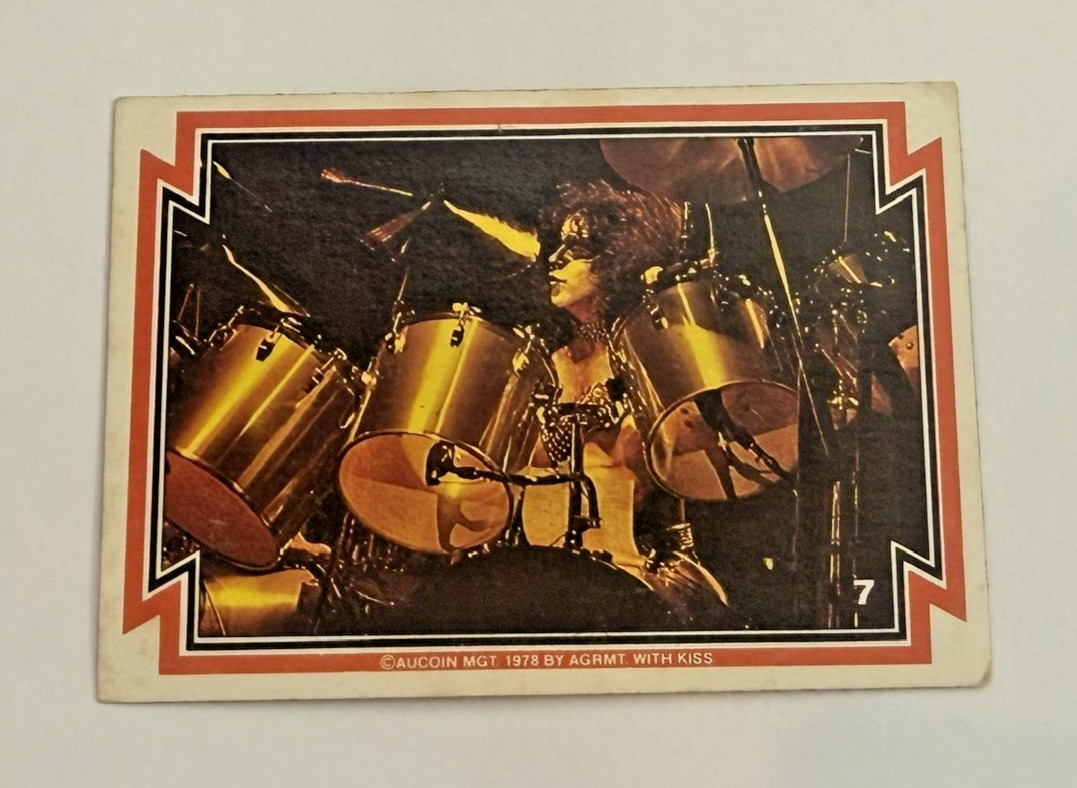 KISS 1980 Donruss Series 3 Australia Eric Carr Card #7 Aucoin Vintage