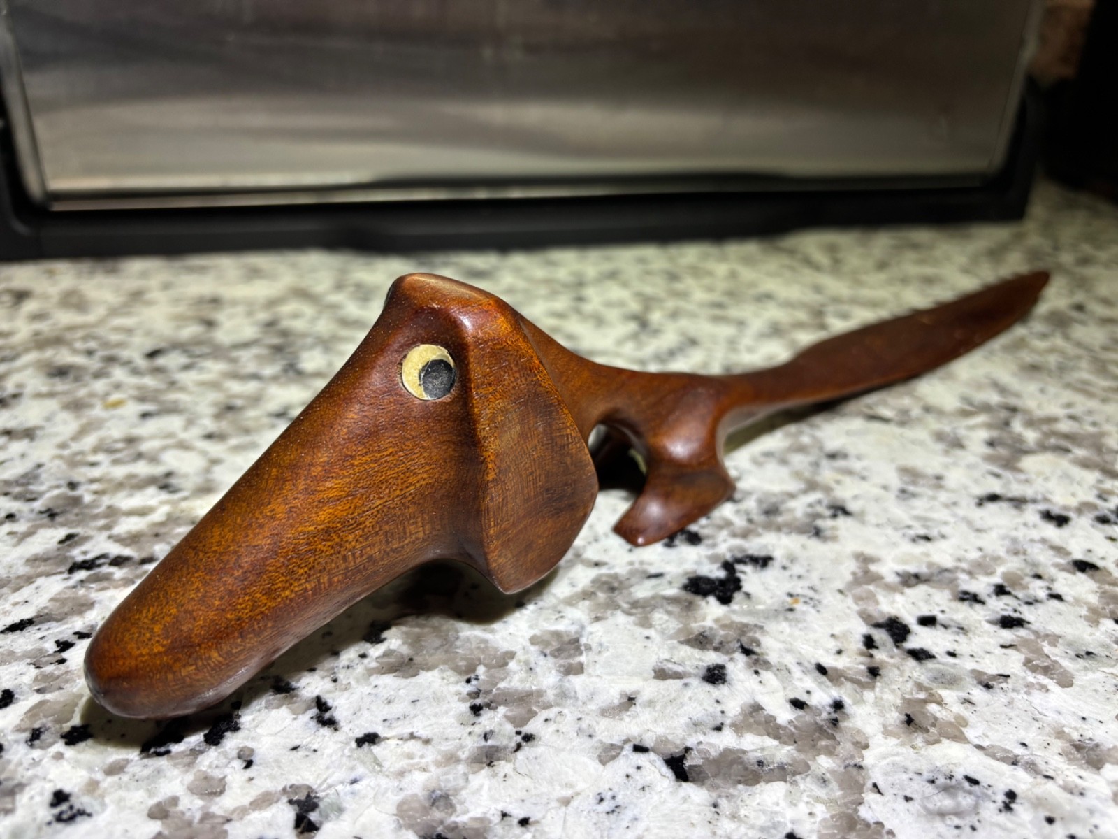 VTG 1960s Knud Albert Signed Danish Teak Wood Dachshund Letter Opener MCM VTG 1960s Knud Albert Signed Danish Teak Wood Dachshund Letter Opener MCM
