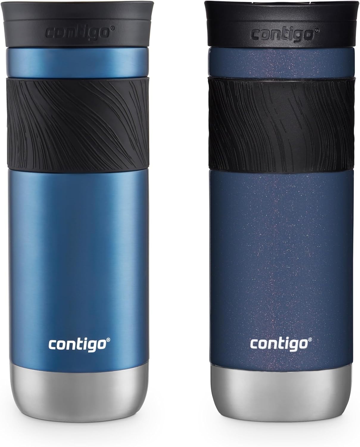 Contigo SNAPSEAL Insulated Stainless Steel Travel Mug with Grip 20oz. Blue Corn