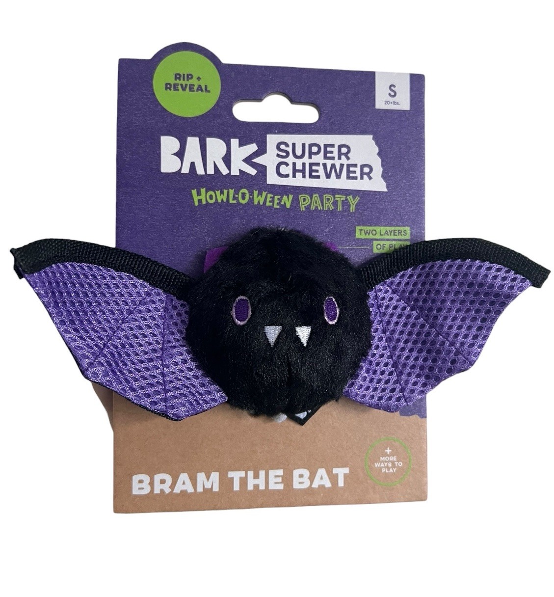 Bark Halloween Plush Dog Toy ~ BRAM THE BAT ~ SMALL ~ FAST SHIP ~ NEW Bark Halloween Plush Dog Toy ~ BRAM THE BAT ~ SMALL ~ FAST SHIP ~ NEW