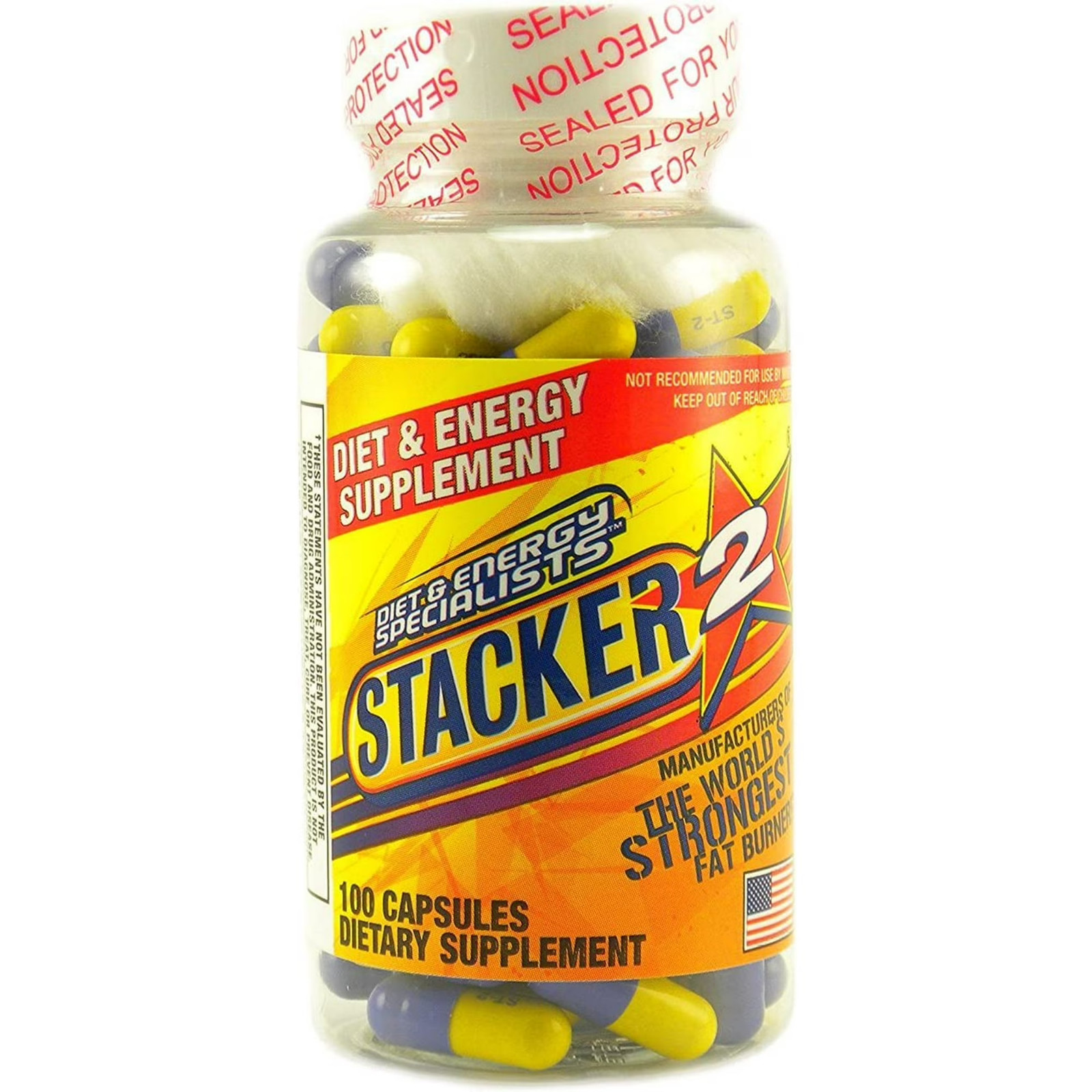 Stacker two Dietary Supplement 100 Capsules 1 Bottle Stacker two Dietary Supplement 100 Capsules 1 Bottle