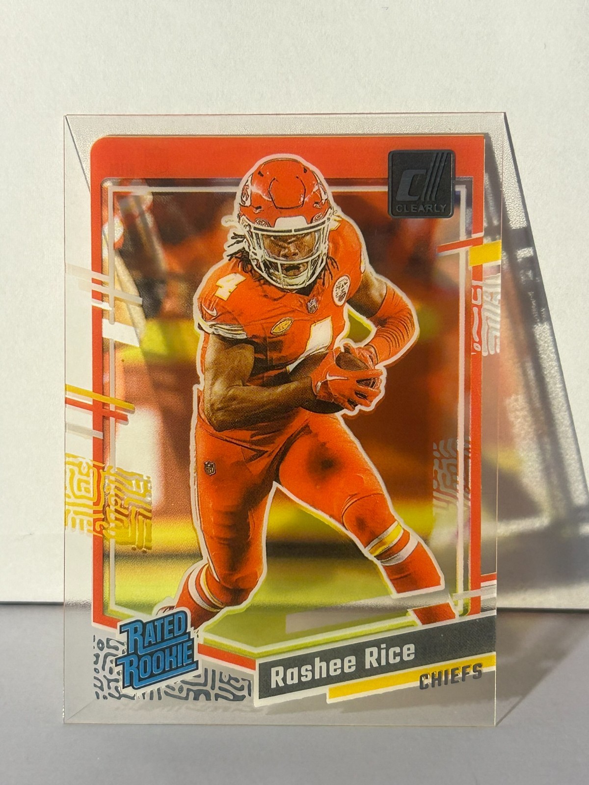 Rashee Rice 2023 Clearly Donruss - The Rookies # 11 Kansas City Chiefs Rashee Rice 2023 Clearly Donruss - The Rookies # 11 Kansas City Chiefs