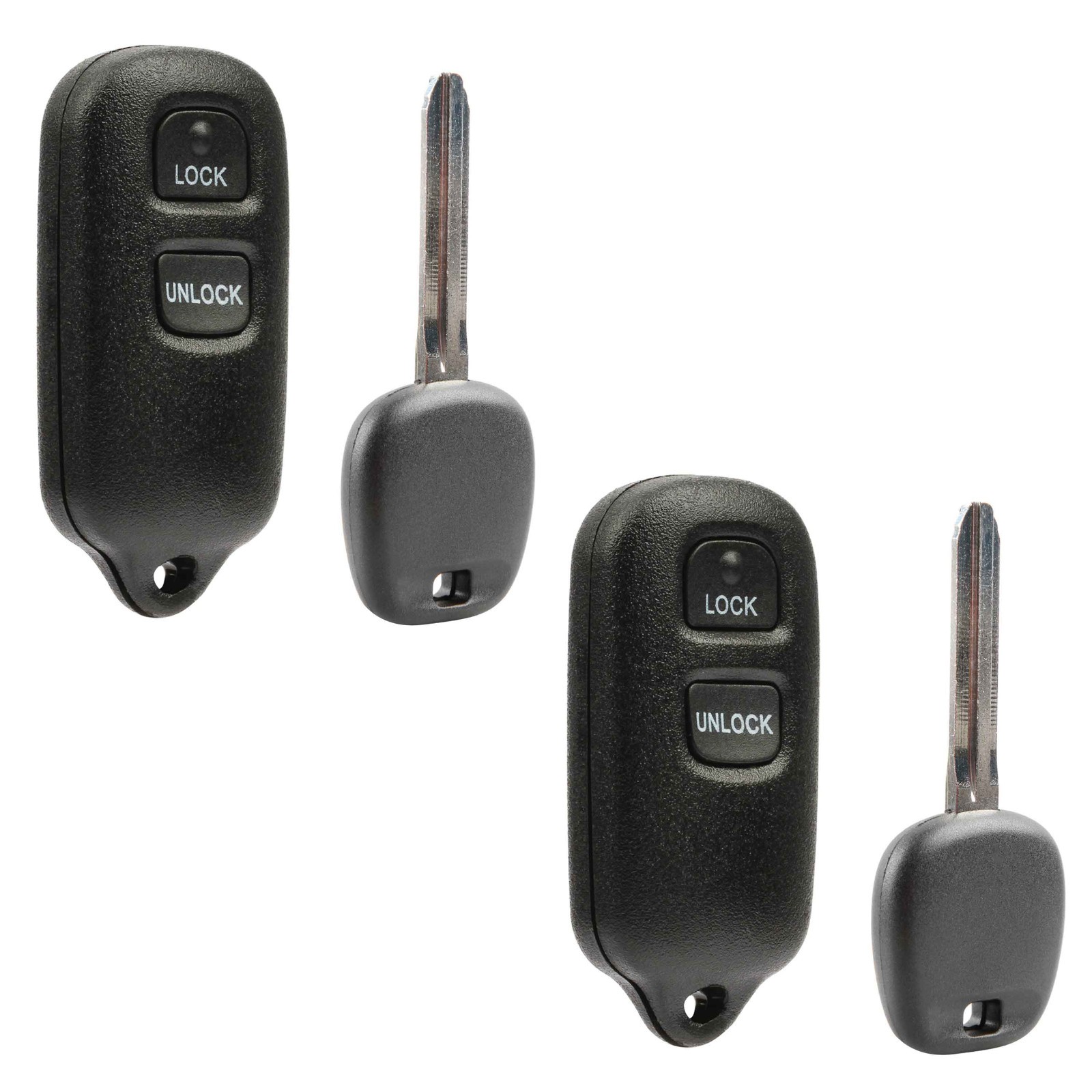 2 For 1995-2006 TOY43AT4 Key + Remote Key Fob for Toyota Camry BAB237131-056