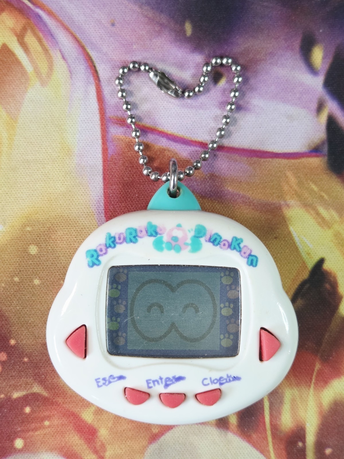 RakuRaku Dinokun Dinkie Dino 1997 Electronic Virtual Digital Tamagotchi Giga Pet