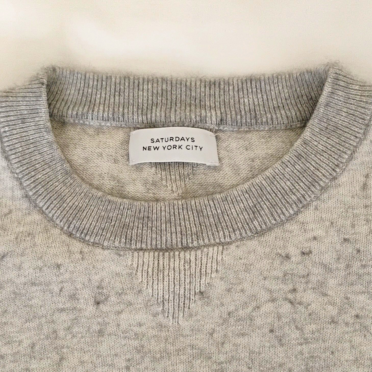 Saturday\'s NYC Men\'s Sweater  70% Cotton/20% Cashmere/10% Silk