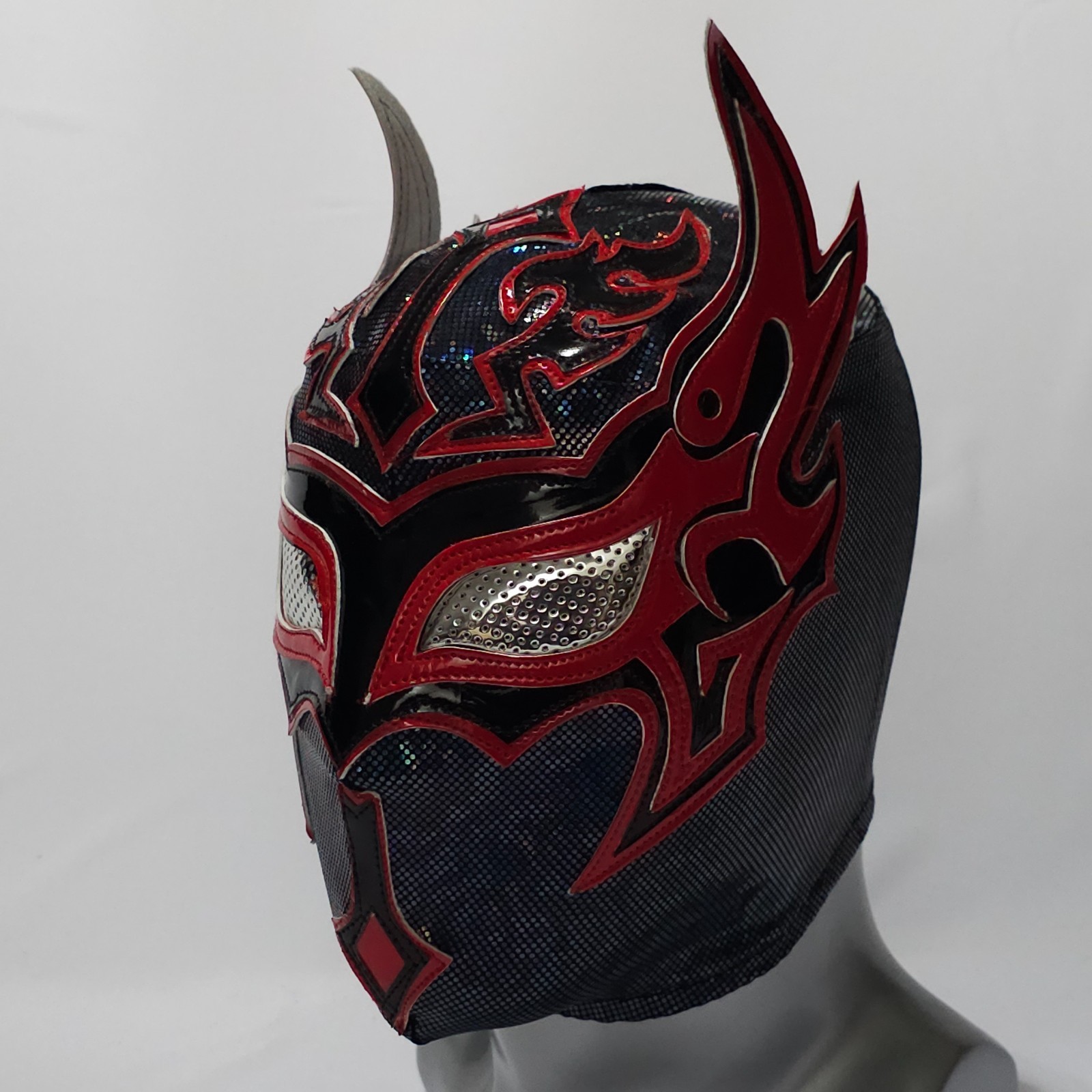RED AND BLACK WRESTLING MASK LUCHADOR WRESTLER LUCHA LIBRE COSTUME COSPLAY RED AND BLACK WRESTLING MASK LUCHADOR WRESTLER LUCHA LIBRE COSTUME COSPLAY