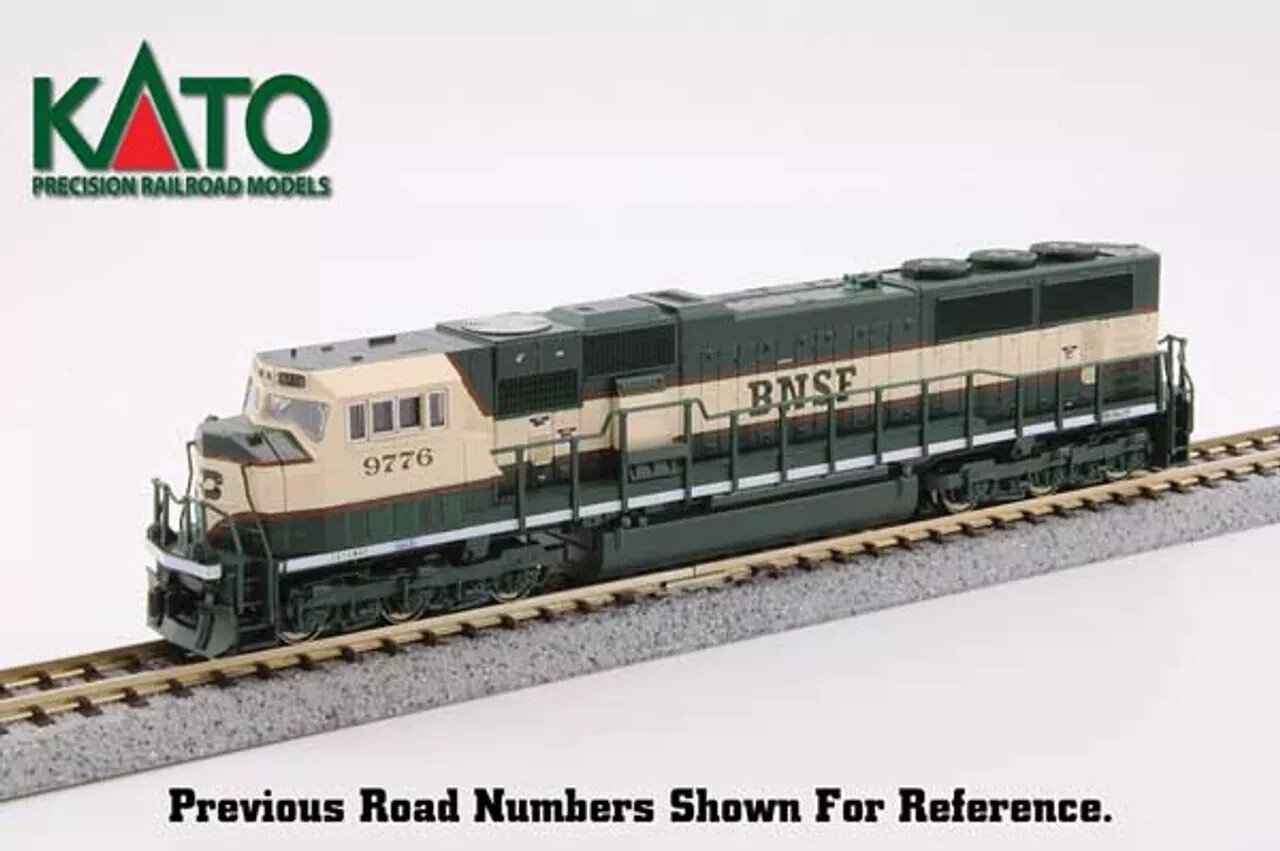 KATO 1766312DCC N SCALE EMD SD70MAC BNSF 9779  w DCC Cab Headlight 176-6312-DCC