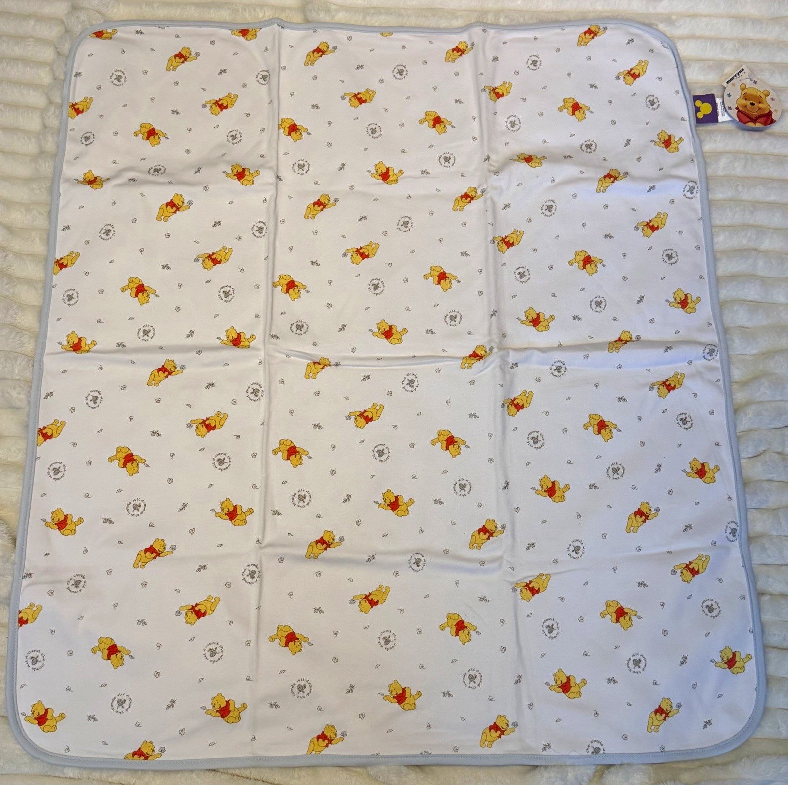 VTG Y2K Winnie the Pooh Baby Blanket Throw NEW dead stock cotton VTG Y2K Winnie the Pooh Baby Blanket Throw NEW dead stock cotton