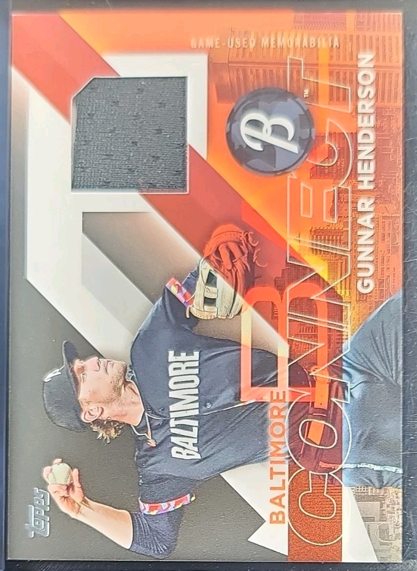 2024 Topps Series 1 - City Connect Swatch Collection Gunnar Henderson #CC-GH...