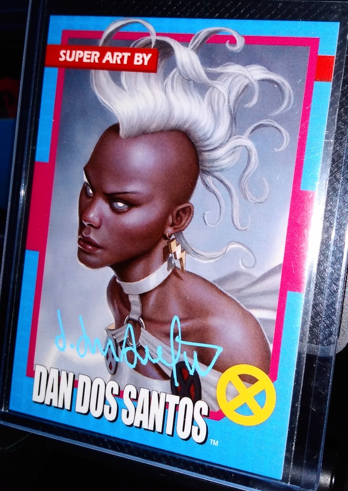 Dan Dos Santos Rare Business Card \'22 Masterpieces Signed OAX \'26 Storm X-Men 92 Dan Dos Santos Rare Business Card \'22 Masterpieces Signed OAX \'26 Storm X-Men 92