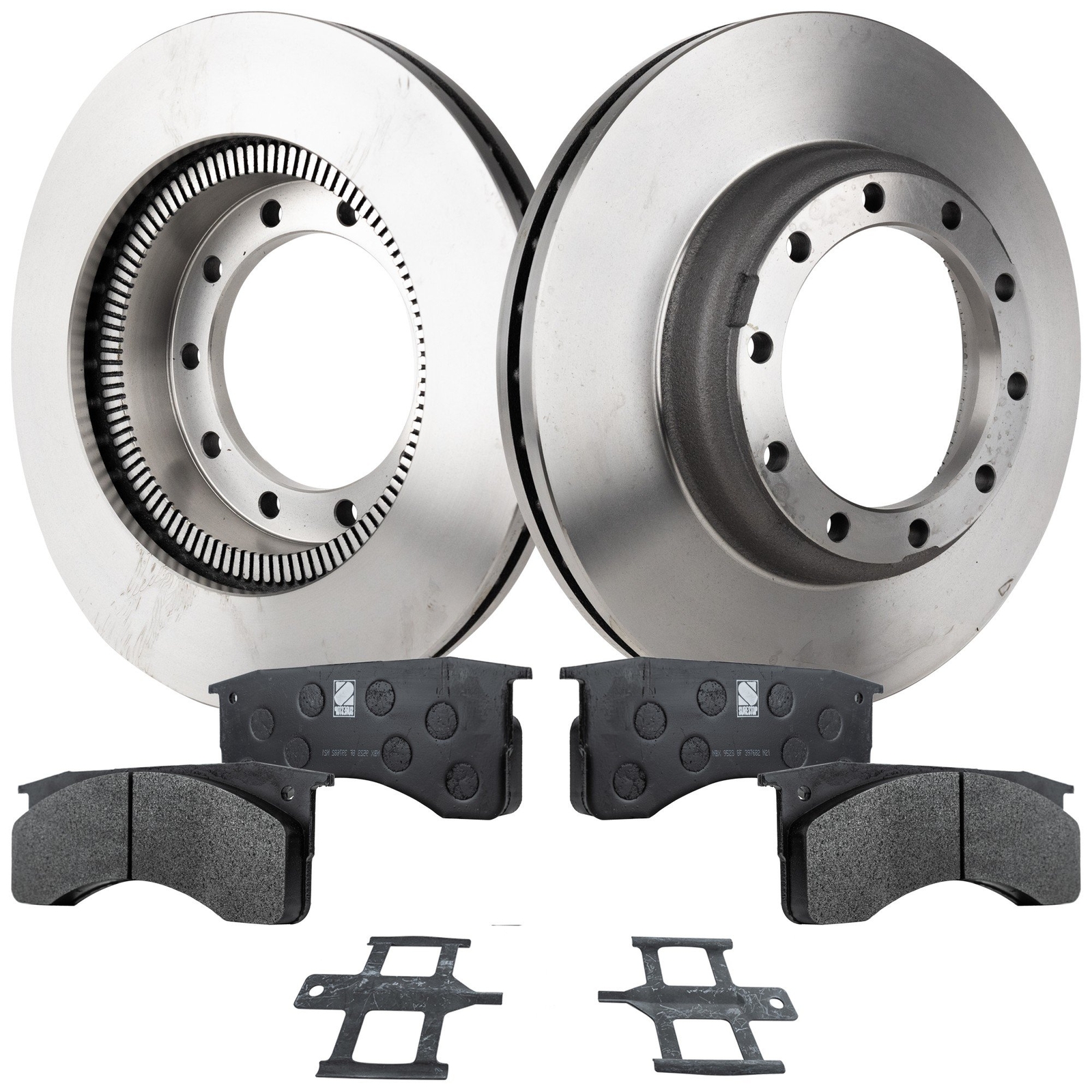 Front and Rear Brake Disc and Pad Assembly Kit for HINO 238 (2005-2018)/268