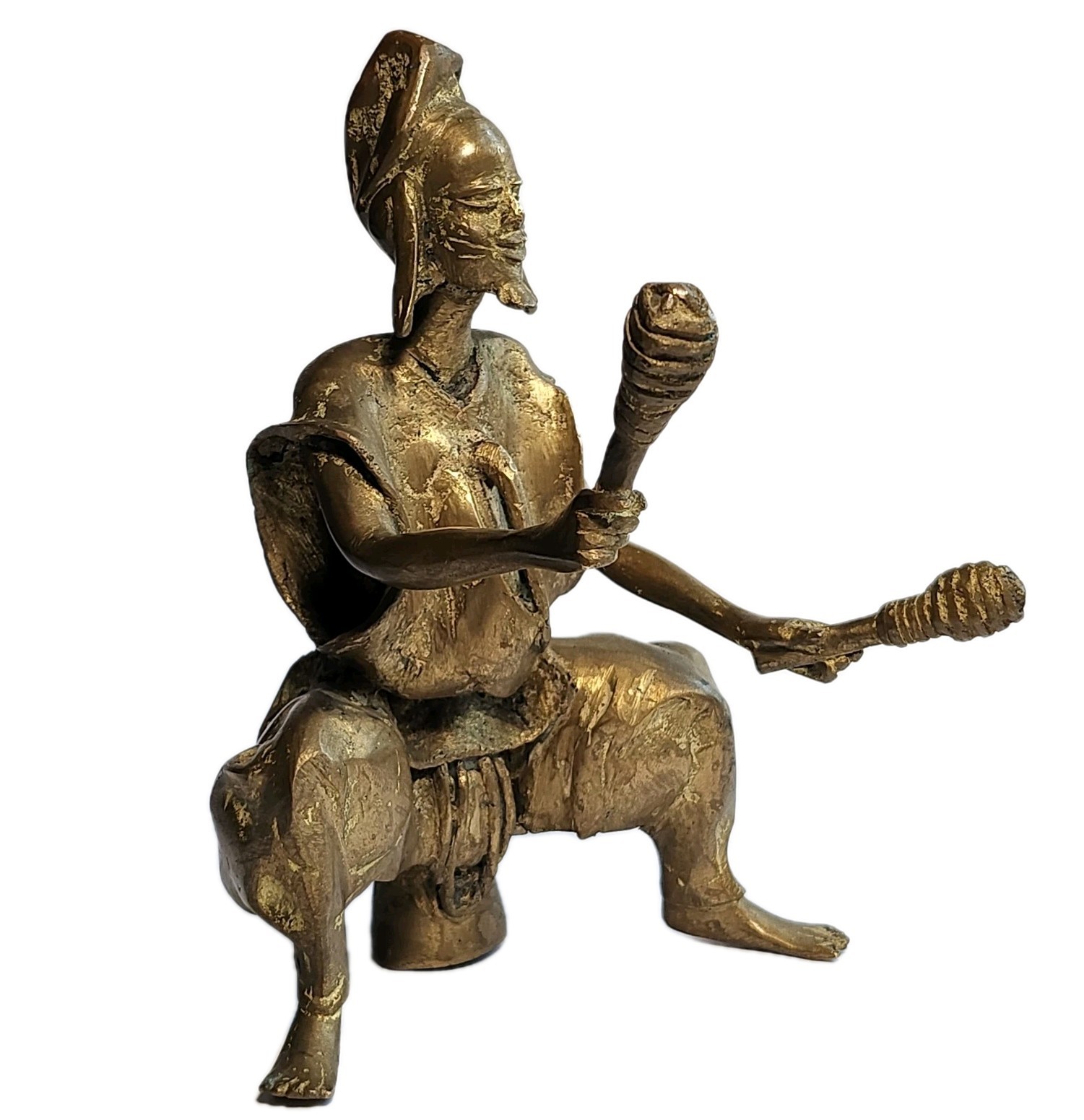 West African Lost Wax Cast Sculpture Ceremonial Figurine Tribal Art Vintage