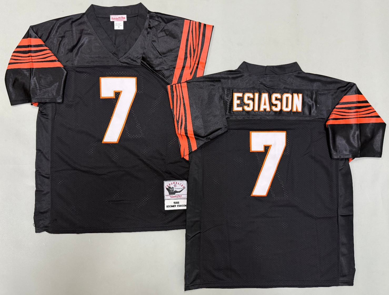 Vintage Boomer Esiason #7 Bengals Throwback Stitched Jersey