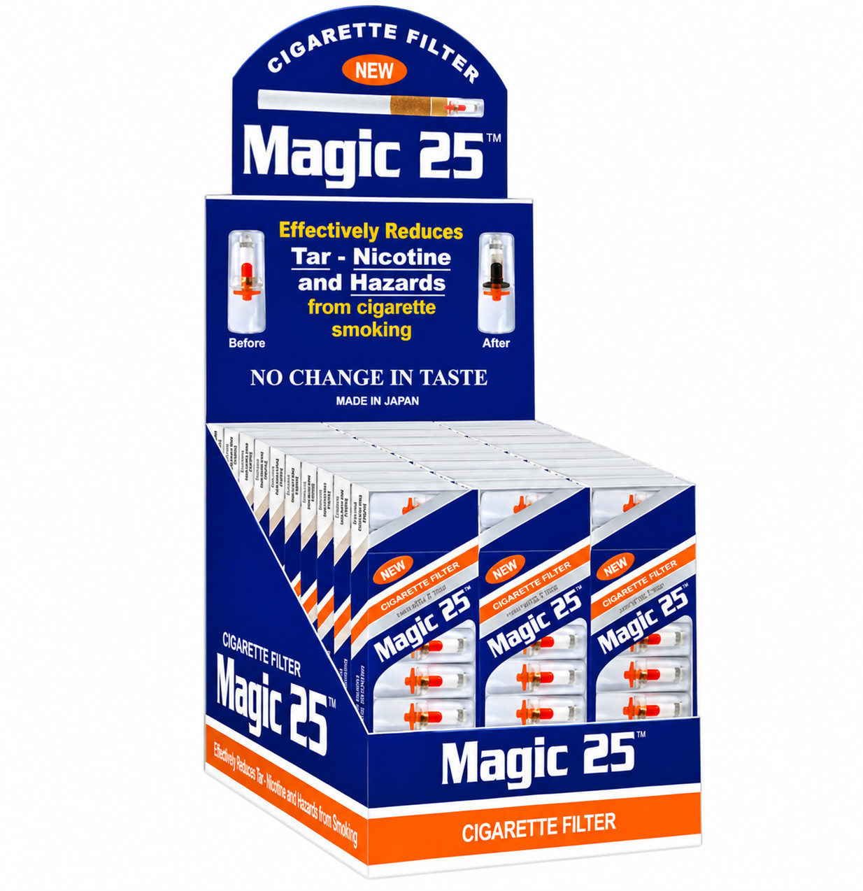 MAGIC 25 Cigarette Filters Tips Micro Tar Blocker Disposable Holder 30 Packs MAGIC 25 Cigarette Filters Tips Micro Tar Blocker Disposable Holder 30 Packs