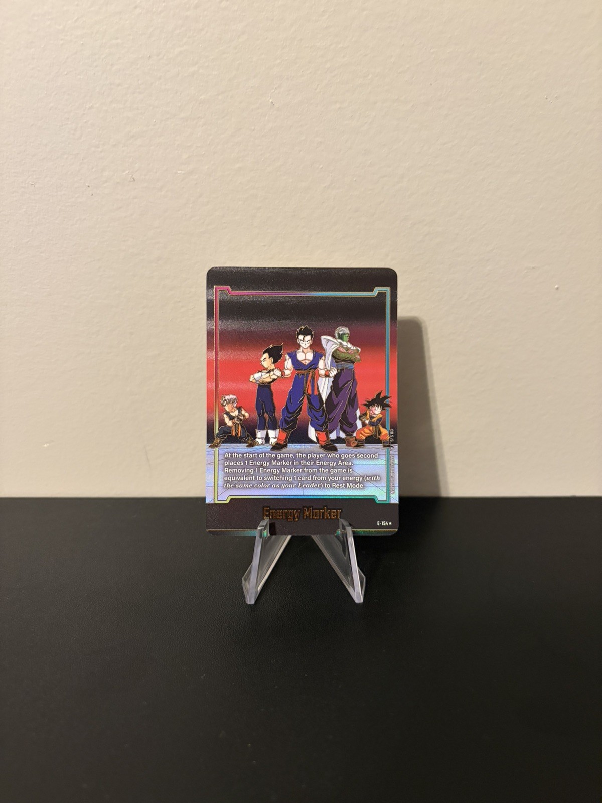 ST01 GOLD Energy Marker E-154 Foil English Dragonball Vegeta Goku