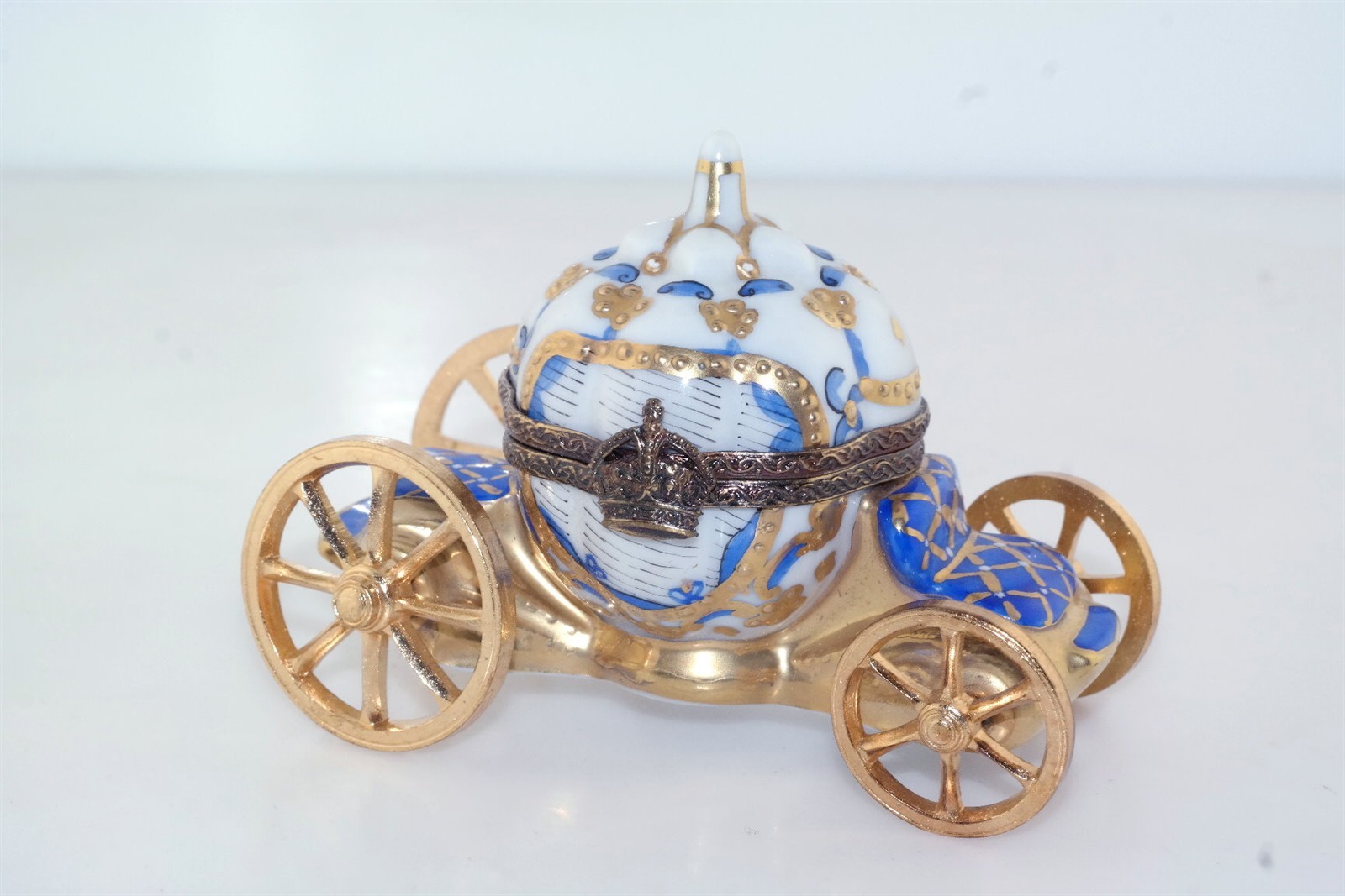 Rochard Limoges France Handpainted Carriage Box