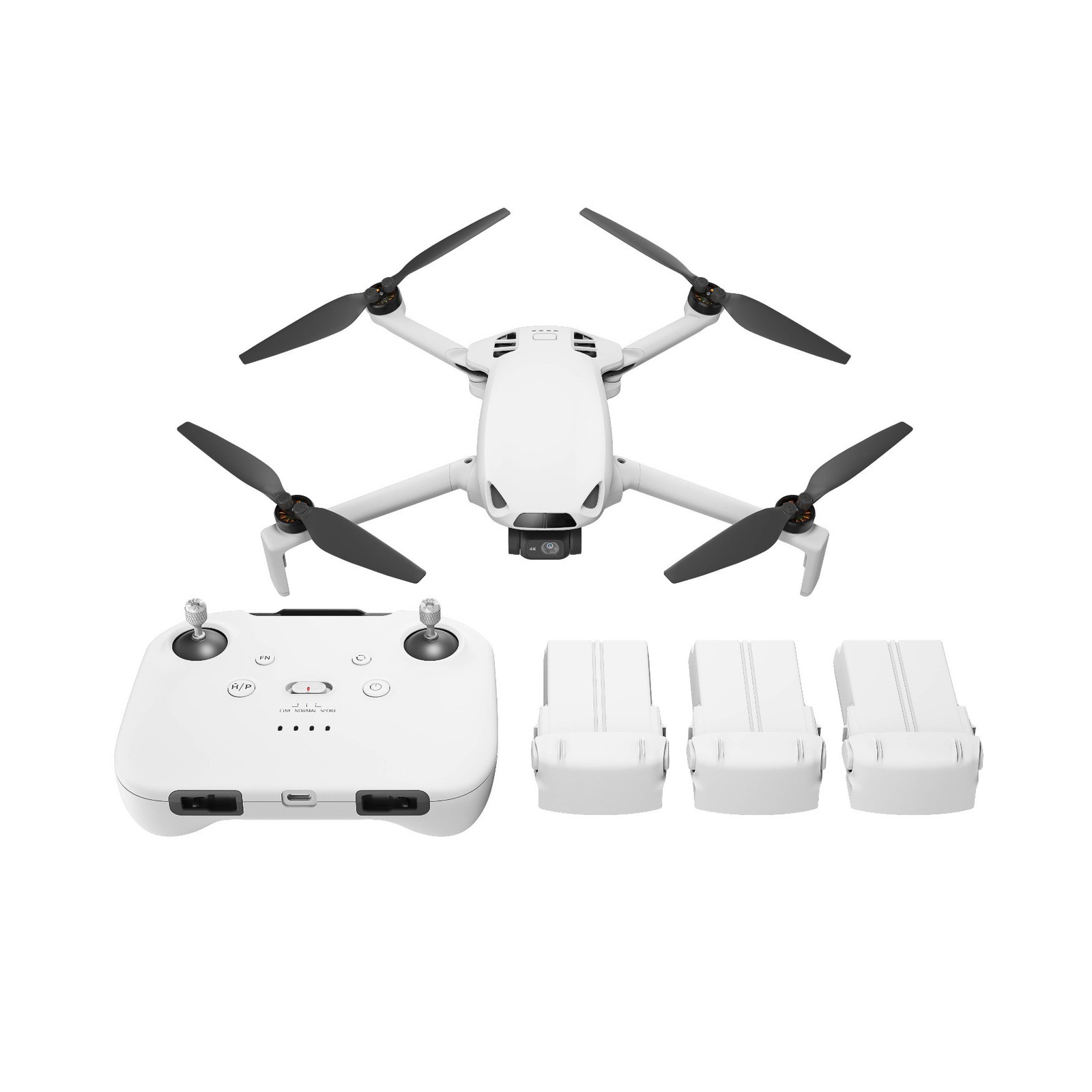 SKYROVER S1 Mini Camera Drone Combo with 4K/60fps Video, 3-Axis Gimbal (White)
