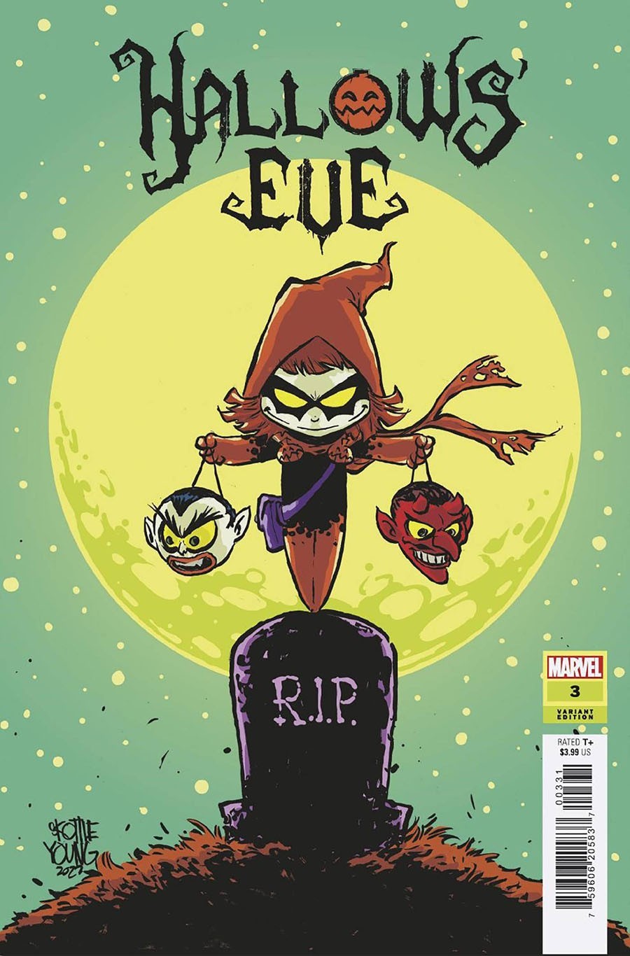 HALLOW'S EVE #3 VARIANT COVER BY SKOTTIE YOUNG NM MARVEL COMICS 2023 HALLOWS HALLOW'S EVE #3 VARIANT COVER BY SKOTTIE YOUNG NM MARVEL COMICS 2023 HALLOWS