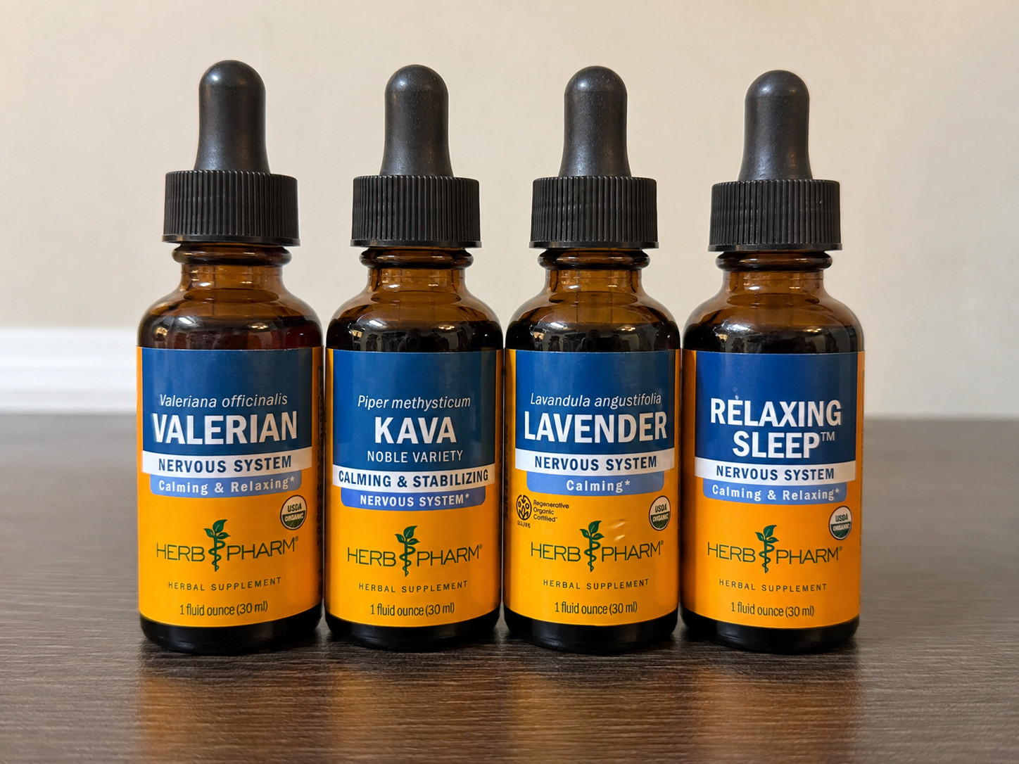 Herb Pharm Valerian Lavender Relaxing Sleep + Bonus 4th Extract 4 Pack 1oz NEW