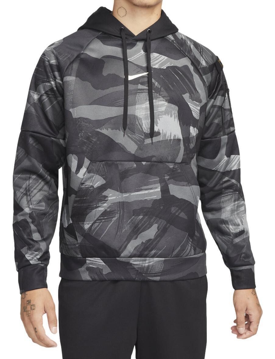 Sz Large Tall - Nike Therma-FIT Men\'s AOP Camo Hoodie DQ6949-010