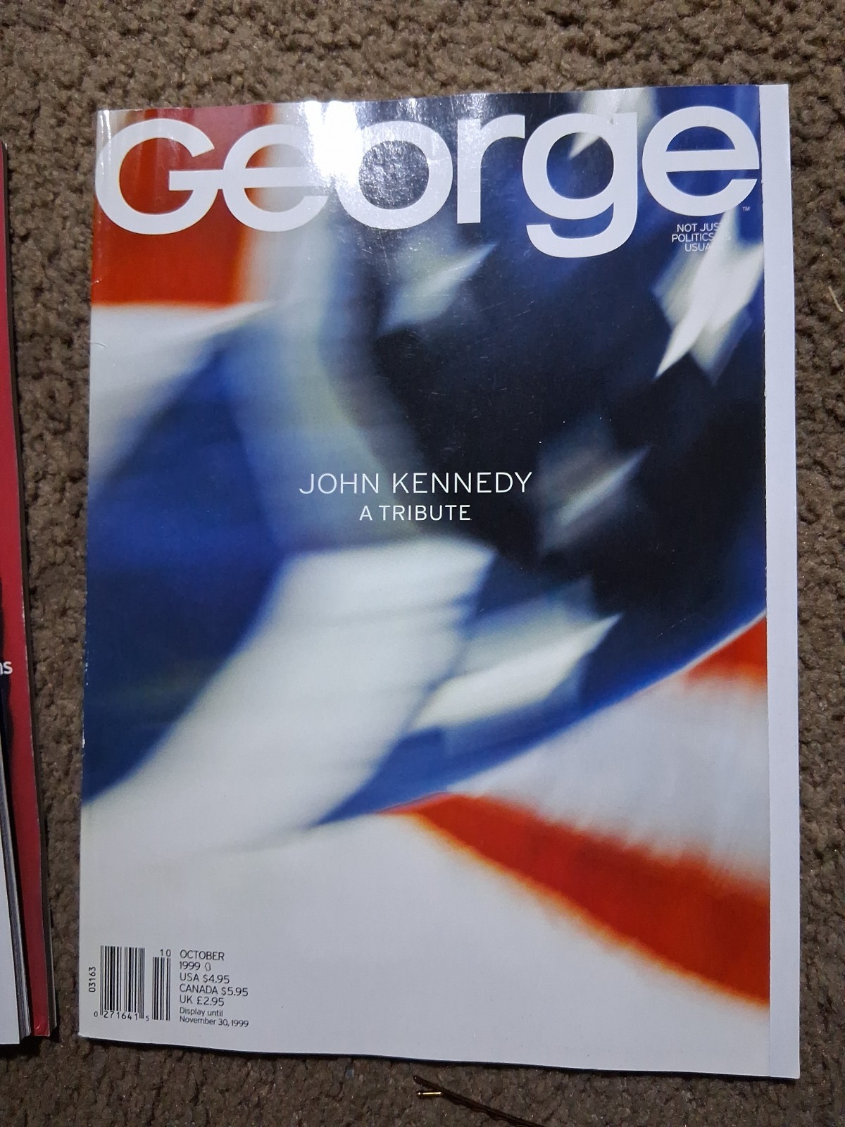 RARE GEORGE Oct 1999 Magazine - JOHN KENNEDY A TRIBUTE to JFK Jr.