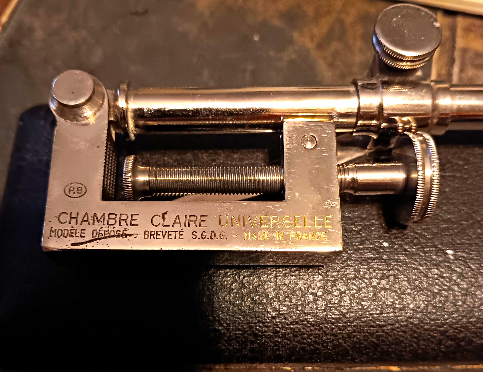P. BERVILLE CHAMBRE CLAIRE UNIVERSELLE — CAMERA LUCIDA — With All 12 Marked Lens