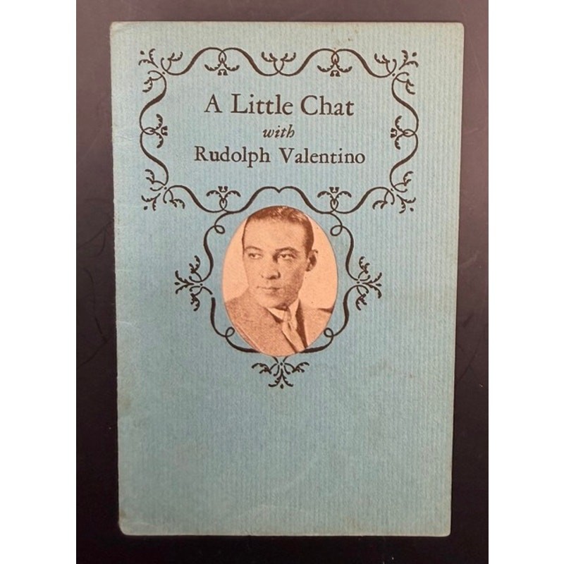 Super Rare 1924 A Little Chat with Rudolph Valentino Booklet Monsieur Beaucaire