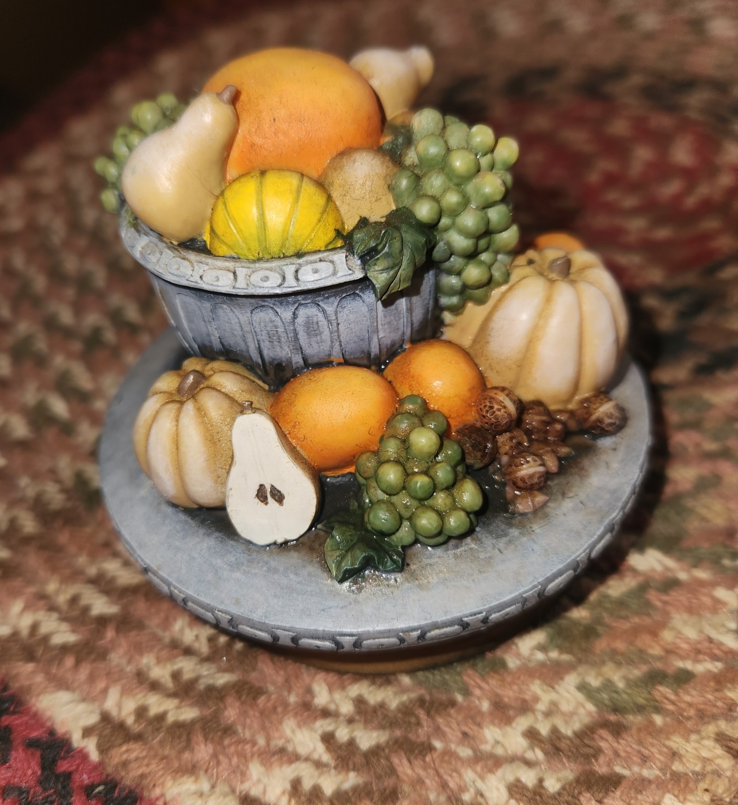 Our America Gift Original Candle Toppers Cornucopia Elegent Fruit Our America Gift Original Candle Toppers Cornucopia Elegent Fruit