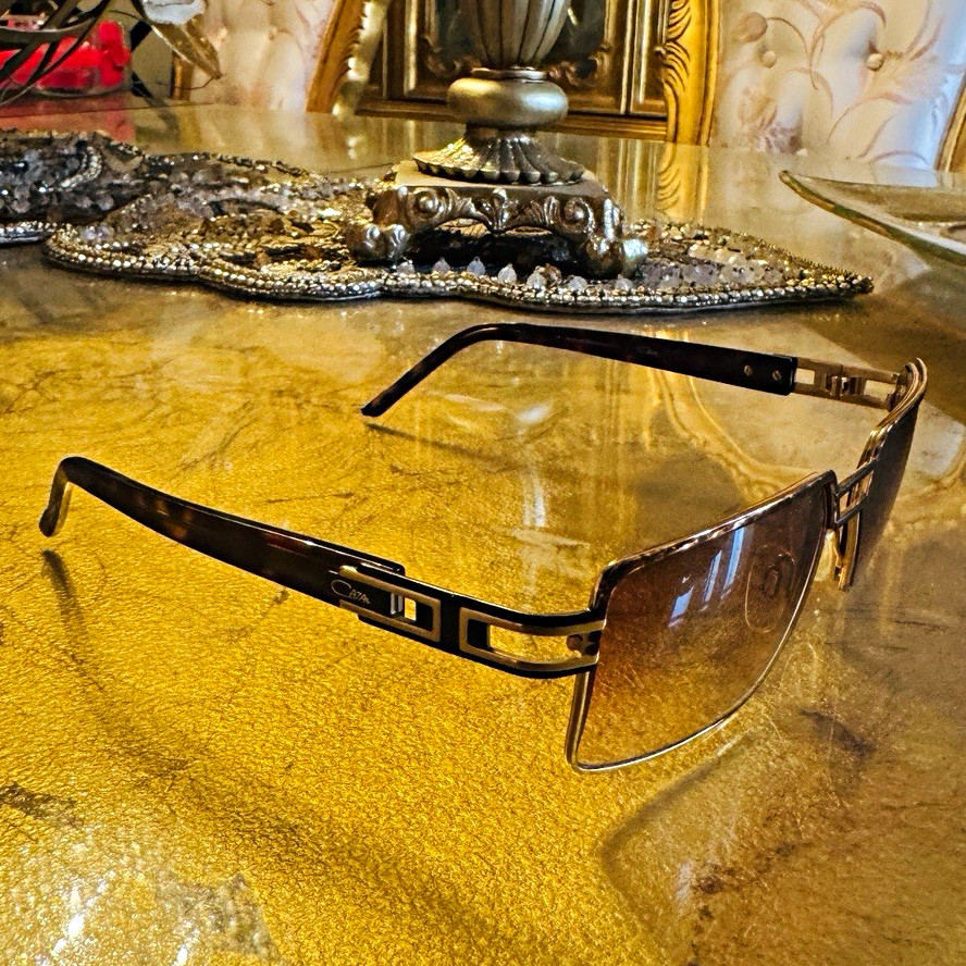Cazal MOD-942  Rimless Lightweight Gradient Brown Sunglasses
