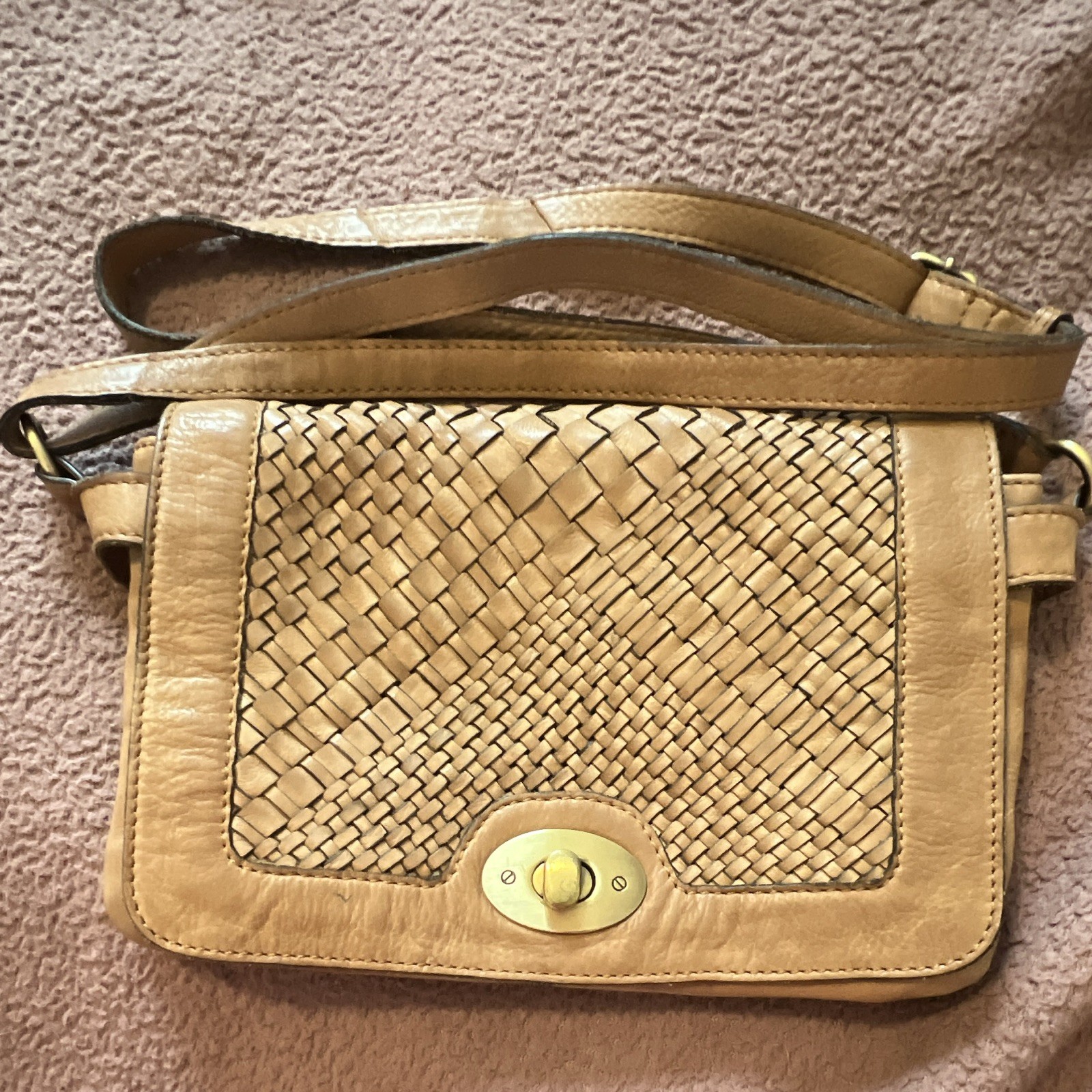 Vintage Leather Bag Purse Brown Vintage Leather Bag Purse Brown