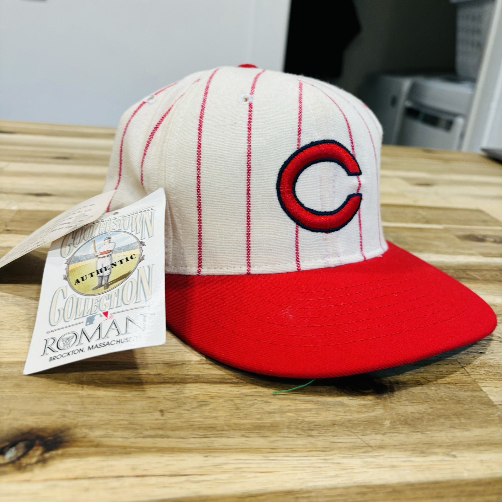 NWT Vtg Roman MLB Cincinnati Reds 1961-66 Fitted Hat Cap Cooperstown Collection